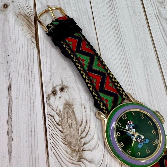 Mickey Mouse Patriotic Watch Woven Aztec Watchband - Picture 3 of 8